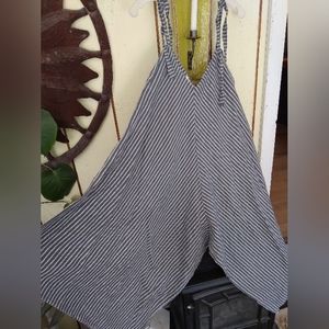 Awesome Italy linen overalls jumpsuit one sz